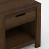 Picture of Beaver Rustic 1 Drawer Nightstand with Power Outlet Space