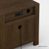 Picture of Beaver Rustic 1 Drawer Nightstand with Power Outlet Space