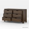 Picture of Beaver Rustic Solid Wood 6 Drawer Dresser for Bedroom