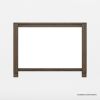 Picture of Beaver Rectangle Rustic Dark Wood Mirror Frame