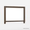 Picture of Beaver Rectangle Rustic Dark Wood Mirror Frame