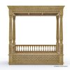 Picture of Weston Teak Wood Hand Carved Outdoor Daybed with Canopy