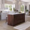 Picture of Agincourt Curved Marble Top Kitchen Island with Drawers 