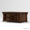 Picture of Amesbury Hand Carved Solid Wood Coffee Table with Storage & Wine Rack