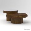 Picture of Koreatown Solid Wood Round Nesting Coffee Table