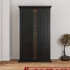 Picture of Cabbagetown Black Free Standing Tall Kitchen Pantry Cabinet