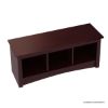 Picture of Westhope Wooden Entryway Bench with Shoe Storage