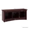 Picture of Westhope Wooden Entryway Bench with Shoe Storage