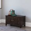 Picture of Smithsburg Dark Wood Small Entryway Bench with Storage