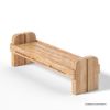 Picture of Estrie Scandinavian Style Entryway Upholstered Bench