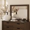 Picture of Beaver Rectangle Rustic Dark Wood Mirror Frame
