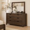 Picture of Beaver Rustic Solid Wood 6 Drawer Dresser for Bedroom