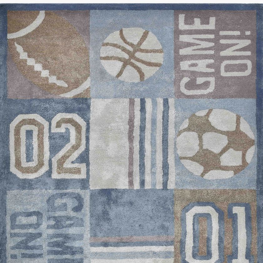 Picture of Vaughan Kids Sports Theme Hand Tufted Wool Area Rug
