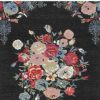 Picture of Leslieville New Zealand Wool Oriental Black Floral Carpet Rug