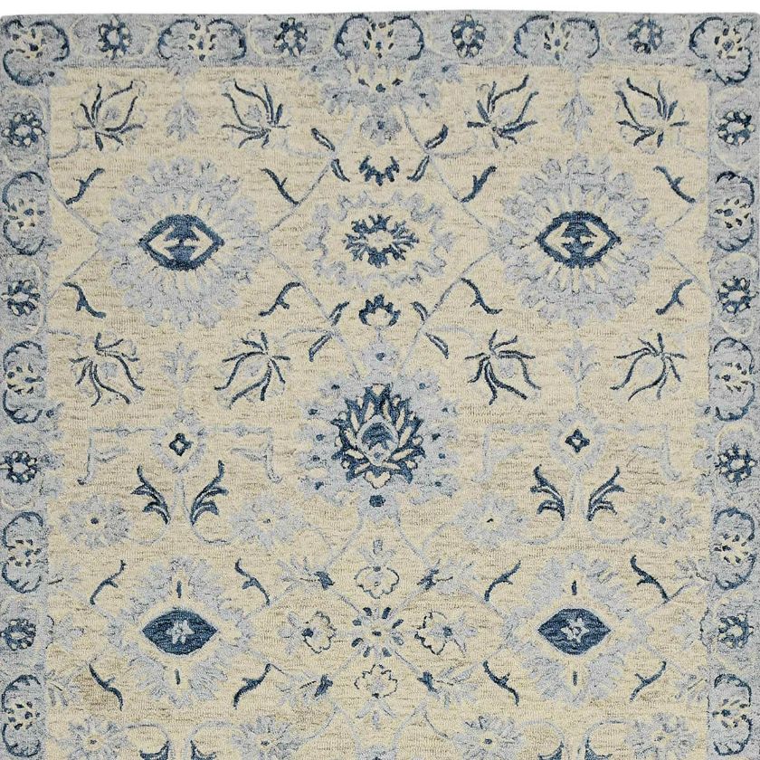 Picture of Scarborough Abrash Neutral Floral Hand Tufted Wool Rug