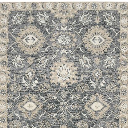 Picture of Etobicoke Grey and Beige New Zealand Wool Oushak Rug