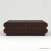 Picture of Alma Solid Wood Book-Shaped Coffee Table with Storage