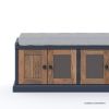 Picture of Joliette Two Tone Entryway Storage Bench with Shoe Rack