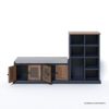 Picture of Joliette Two Tone Entryway Storage Bench with Shoe Rack