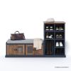 Picture of Joliette Two Tone Entryway Storage Bench with Shoe Rack
