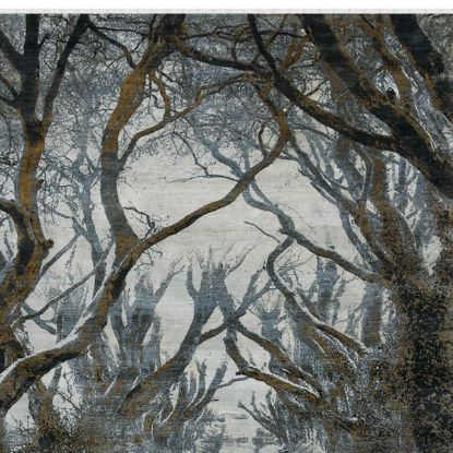 Picture of Huntsville Hand Knotted Forest Scene Abstract Area Rug