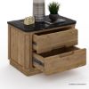 Picture of Brant Rustic Solid Wood 4 Piece Scandi Modern Bedroom Set