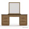 Picture of Brant 7 Drawers Scandi Modern Mirrored Vanity Desk with Stool