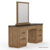 Picture of Brant 7 Drawers Scandi Modern Mirrored Vanity Desk with Stool