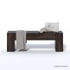 Picture of Mascouche Modern Rustic Solid Wood Entryway Bench
