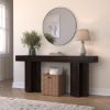Picture of Dallas Ranch Solid Wood Double Pedestal Large Console Table