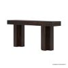 Picture of Dallas Ranch Solid Wood Double Pedestal Large Console Table