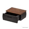 Picture of Amos Wood & Velvet Luxe Modern 3 Piece Bedroom Set