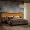 Picture of Amos Extended Curved Headboard Platform Bed Frame with Storage