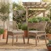 Picture of Nass Boho Wicker & Wood Outdoor Dining Chair
