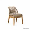 Picture of Nass Boho Wicker & Wood Outdoor Dining Chair