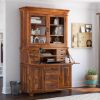 Picture of Weldona Solid Wood Contemporary Drop Front Home Office Secretary Desk