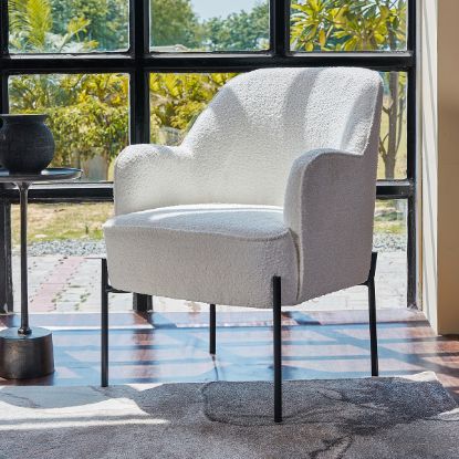 Picture of Mauricie Bouclé Fabric Upholstered Armchair