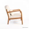 Picture of Shuswap Modern Scandi Cotton Wooden Armchair