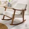 Picture of Okanagan Wood & Boucle Upholstered Rocking Chair