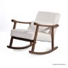 Picture of Okanagan Wood & Boucle Upholstered Rocking Chair