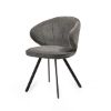 Picture of Chambly Grey Curved Back Upholstered Shell Chair