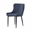 Picture of Varennes Quilted Blue Upholstered Scoop Chair