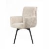 Picture of Candiac Modern Ribbed Cotton Upholstered Armchair