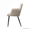 Picture of Candiac Corduroy Textured Upholstery Modern Dining Armchair
