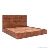 Picture of Ripon Modern Acacia Low Profile Platform Bed with Storage
