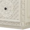 Picture of Nuala Hand Carved Weathered White Office File Cabinet