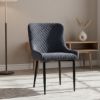 Picture of Varennes Quilted Blue Upholstered Scoop Chair