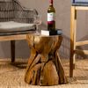 Picture of Beauceville Organic Hourglass Shaped Small Wooden Stool 