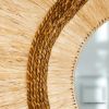 Picture of Mercier Sisal & Banana Leaf Boho Round Sunburst Mirror