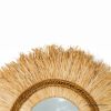 Picture of Mercier Sisal & Banana Leaf Boho Round Sunburst Mirror